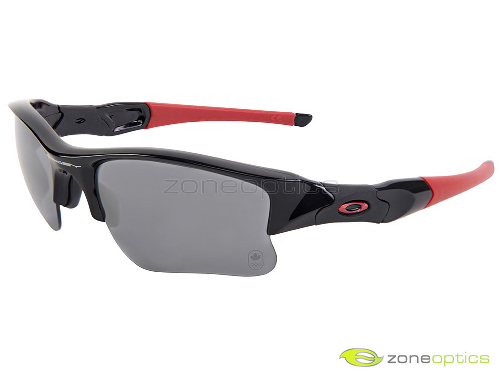 Oakley Flak Jacket XLJ Team Canada Sunglasses 24-406 Black