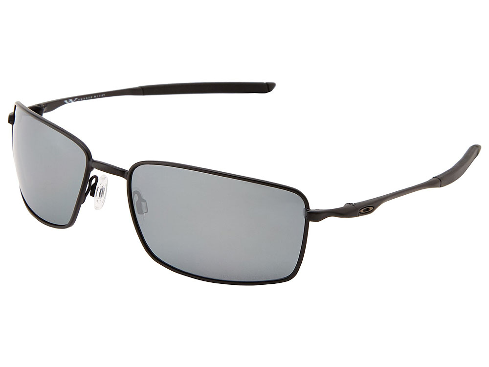oakley square wire polarized iridium rectangular sunglasses
